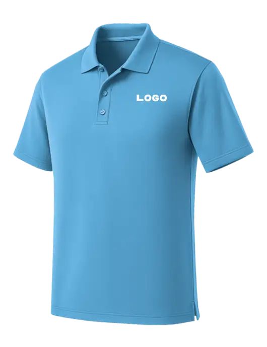 Carolina Blue Dry Zone UV Micro Mesh Polo w/Logo