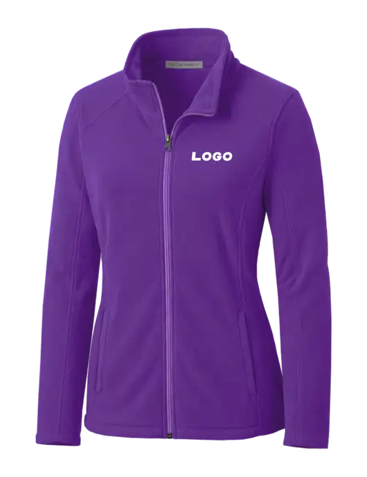Light Purple Womens Microfleece Jacket w/Logo