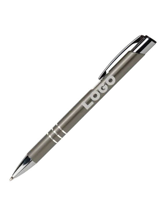 Laurent Gunmetal Pen - Black Ink w/Logo