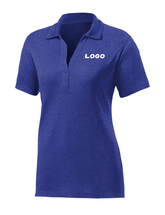 Womens Dark Royal Heather Contender Polo w/Logo