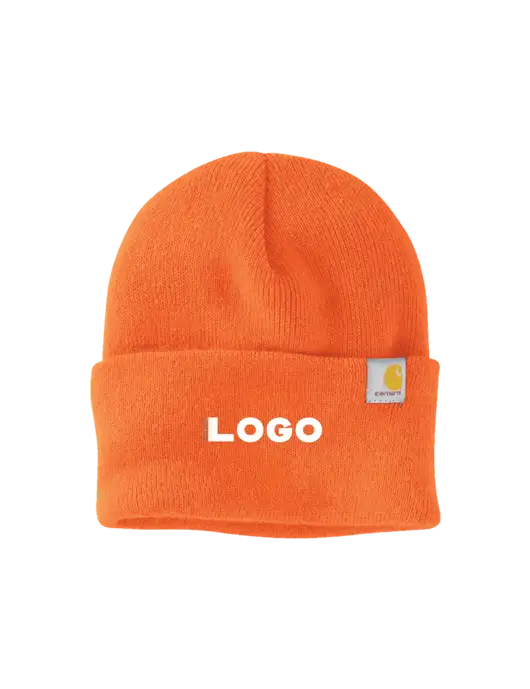 Carhartt Orange Watch Cap 2.0 w/Logo