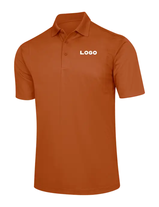 Burnt Orange Micropique Sport-Wick Polo w/Logo