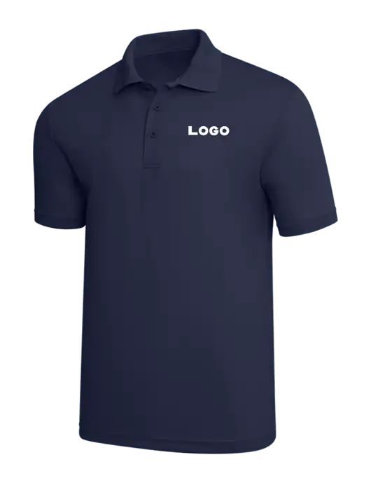 Navy PosiCharge RacerMesh Polo w/Logo