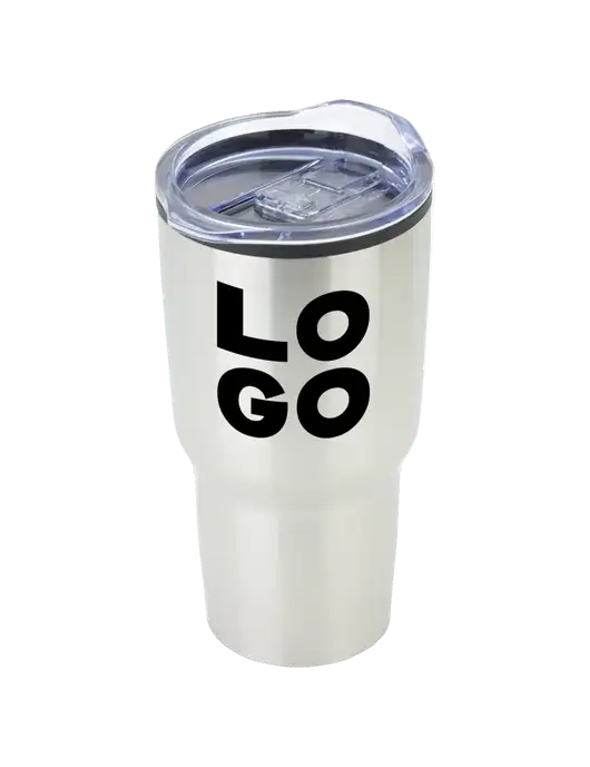 Odyssey Silver 30 oz Travel Tumbler w/Logo