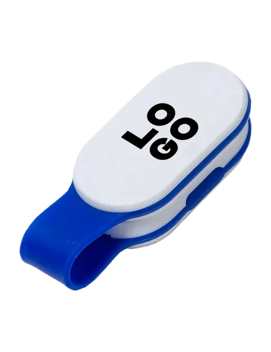 Magna Clip Blue Personal Safety Light w/Logo