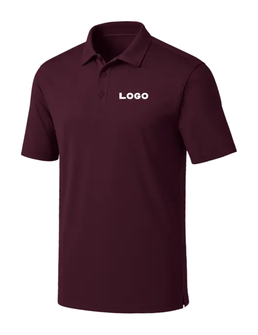 Maroon Silk Touch Performance Polo w/Logo