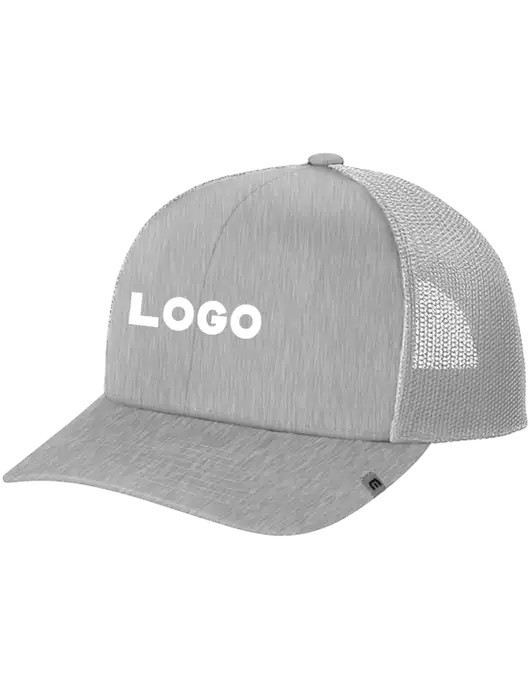 TravisMathew Light Medium Grey Heather Cruz Trucker Cap w/Logo