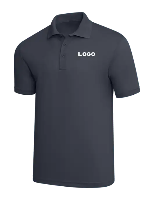 Dark Grey PosiCharge RacerMesh Polo w/Logo