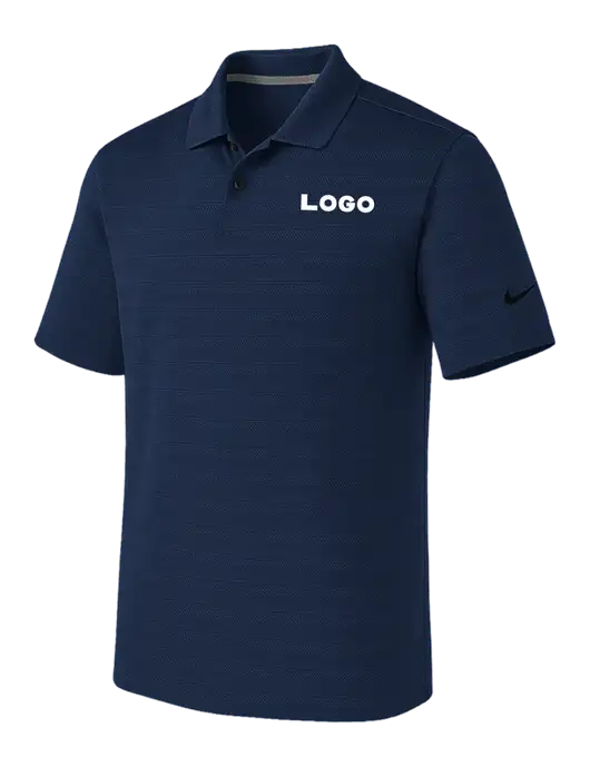 Nike Navy Dri-FIT Vapor Jacquard Polo w/Logo