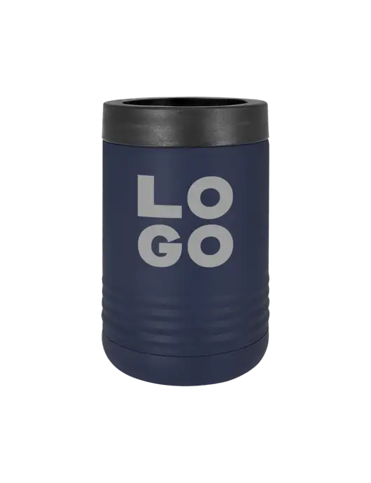 Polar Camel 12 oz Powder Coated Navy Vacuum Insulated Beverage Holder w/Logo