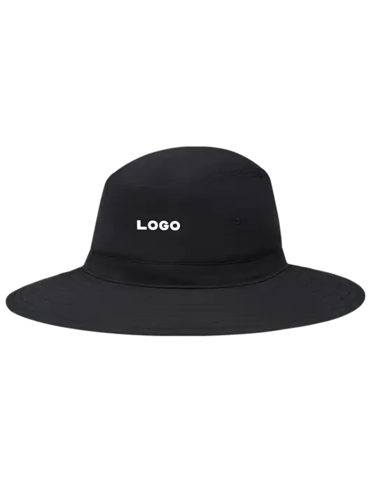 Black Booney Sun Hat w/Logo