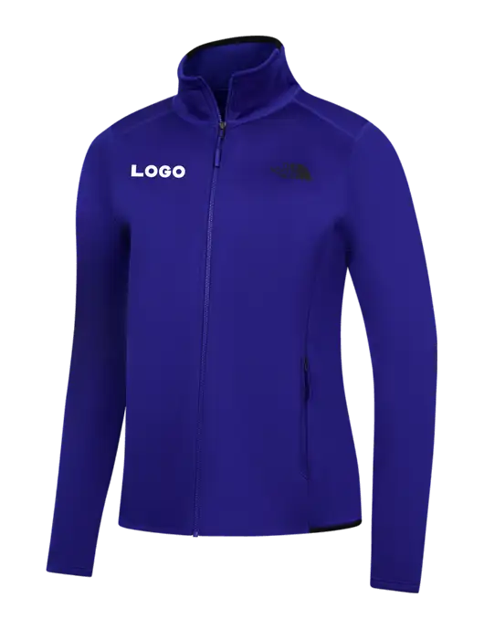 The North Face Womens Dark Royal Skyline Full-Zip Fleece Jacket w/Logo