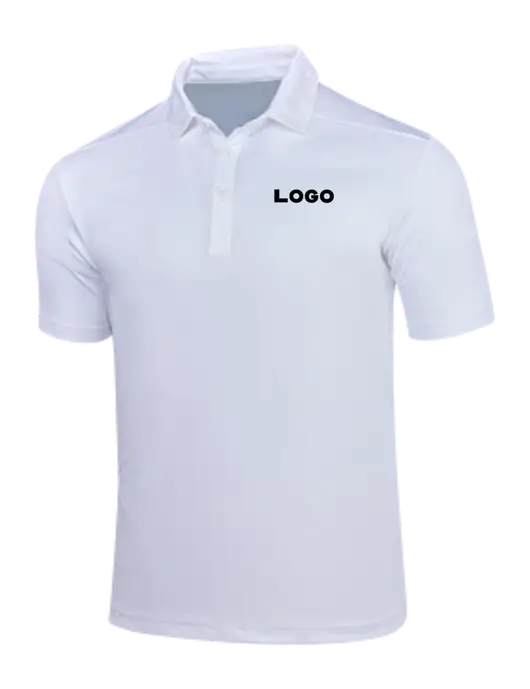 White Posi-UV Pro Polo w/Logo