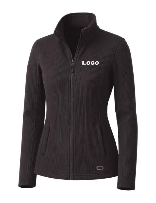 OGIO Blacktop Womens Grit Fleece Jacket w/Logo