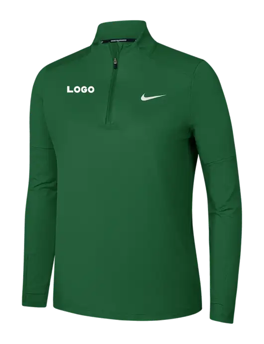 Nike Dark Green Womens Dri-FIT Element 1/2-Zip Pullover w/Logo
