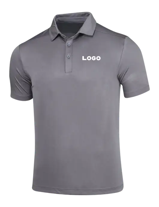 Dark Smoke Grey Posi-UV Pro Polo w/Logo