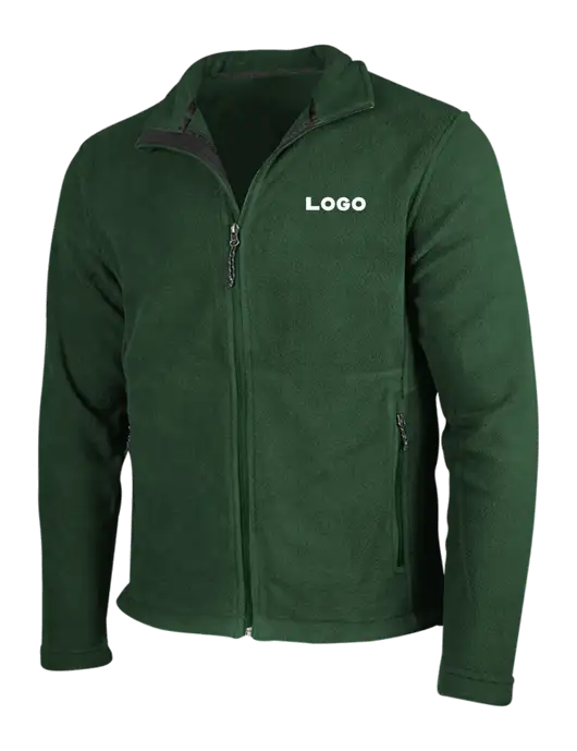Dark Green Fleece Jacket w/Logo