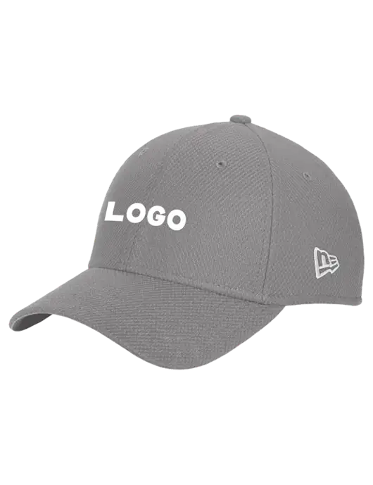 New Era Diamond Era Medium Grey Stretch Cap w/Logo