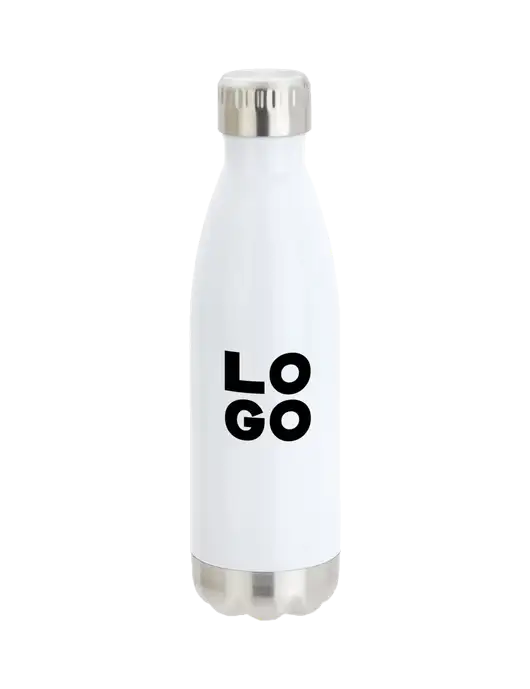 City Go White 17 oz Insulated Bottle w/Logo