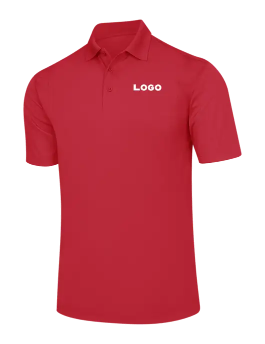 Red Micropique Sport-Wick Polo w/Logo