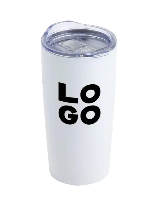 Society White 20 oz Insulated Tumbler w/Logo