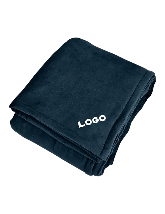 Mountain Lodge Navy Eclipse Blanket w/Logo