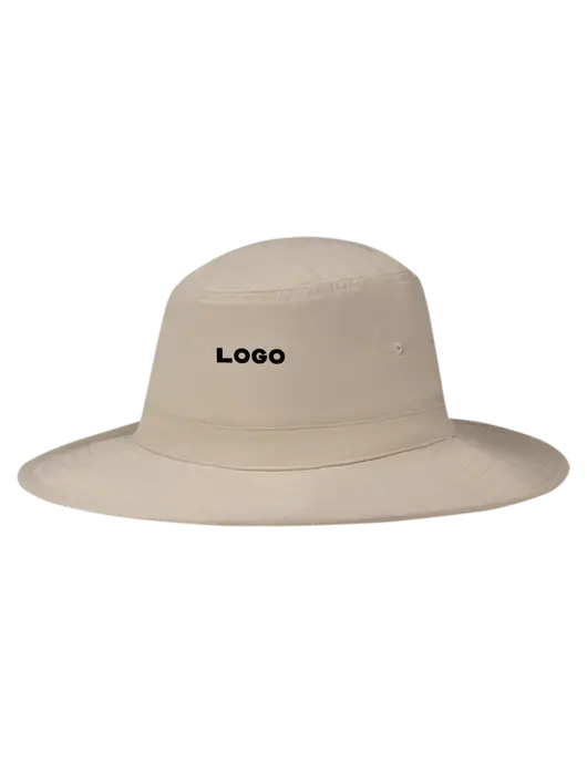 Tan Booney Sun Hat w/Logo