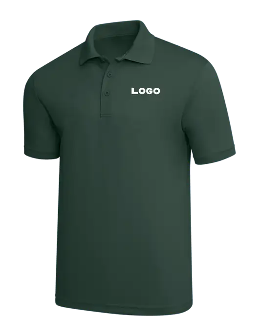 Dark Green PosiCharge RacerMesh Polo w/Logo
