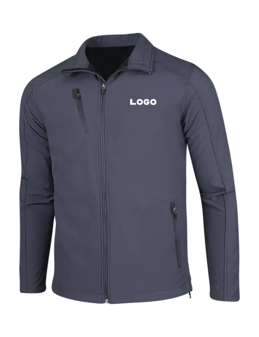 Dark Grey Welded Softshell Jacket w/Logo