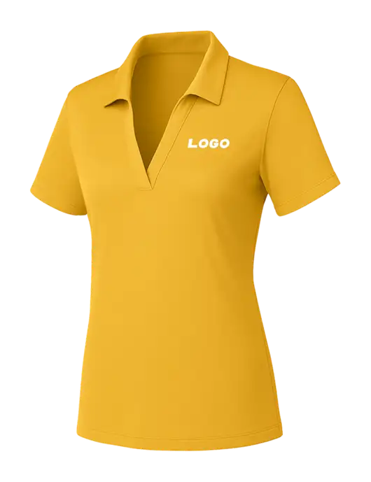 Yellow Gold Womens PosiCharge RacerMesh Polo w/Logo