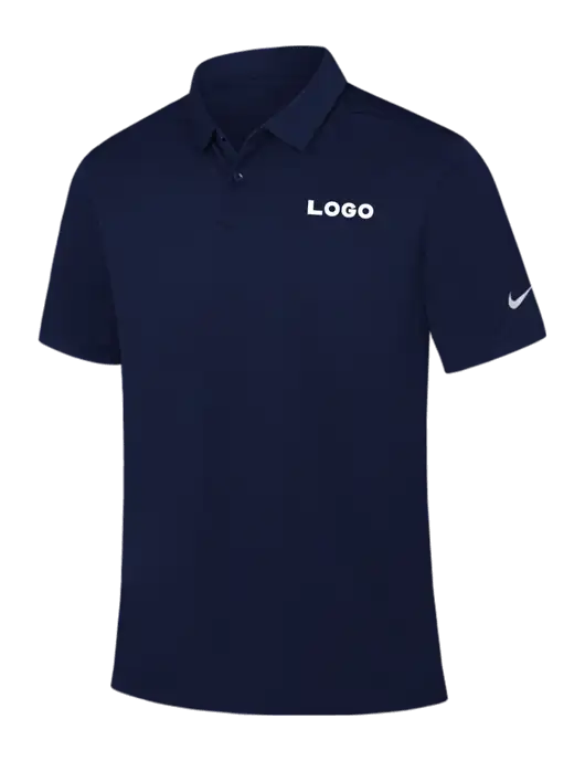 Nike Navy Dry Essential Solid Polo w/Logo