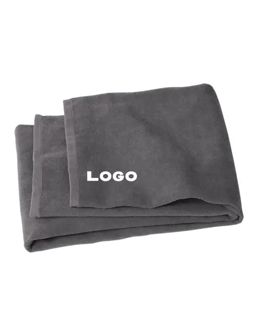 Graphite Beach Towel w/Logo