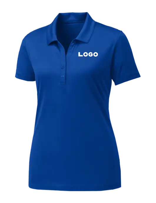 Womens Royal PosiCharge Competitor Polo w/Logo