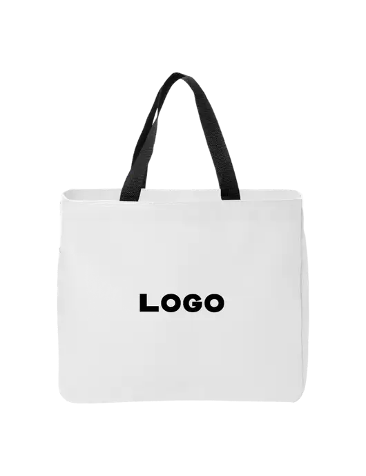 Essential White Tote w/Logo