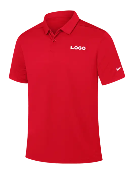 Nike Red Dry Essential Solid Polo w/Logo