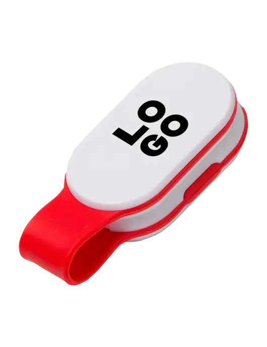Magna Clip Red Personal Safety Light w/Logo
