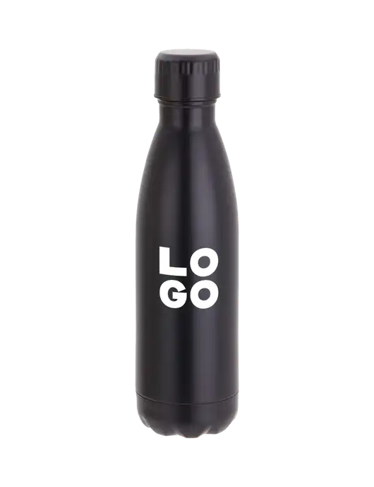City Go Matte Black 17 oz Insulated Bottle w/Logo