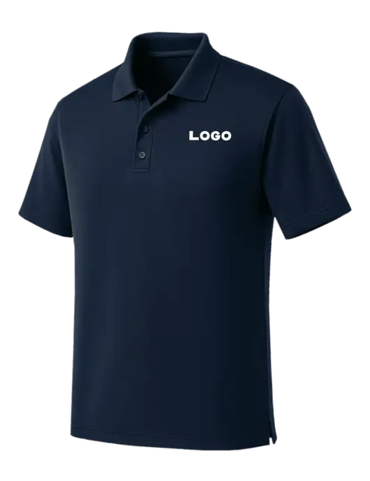 Dark Navy Dry Zone UV Micro Mesh Polo w/Logo