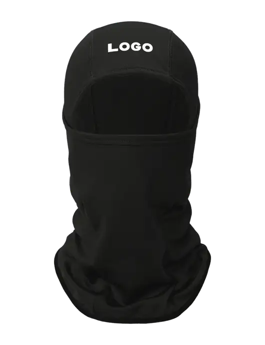 Black CornerStone Smooth Fleece Face Mask w/Logo