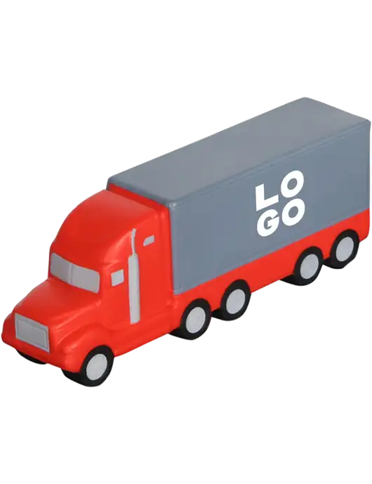 Big Rig Red and Medium Grey Stress Reliever w/Logo