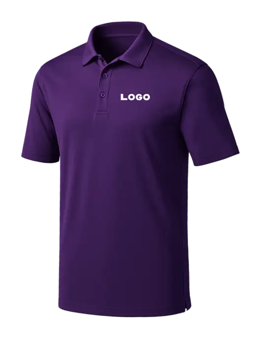 Purple Silk Touch Performance Polo w/Logo