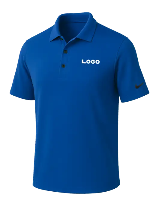 NIKE Dark Royal Dri-Fit Micro Pique Polo w/Logo
