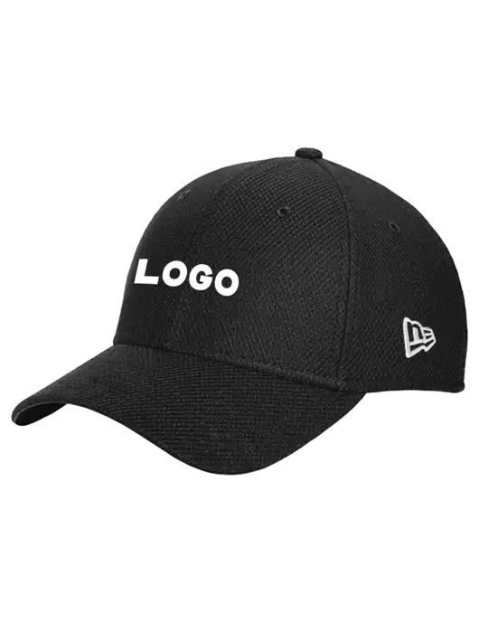 New Era Diamond Era Black Stretch Cap w/Logo