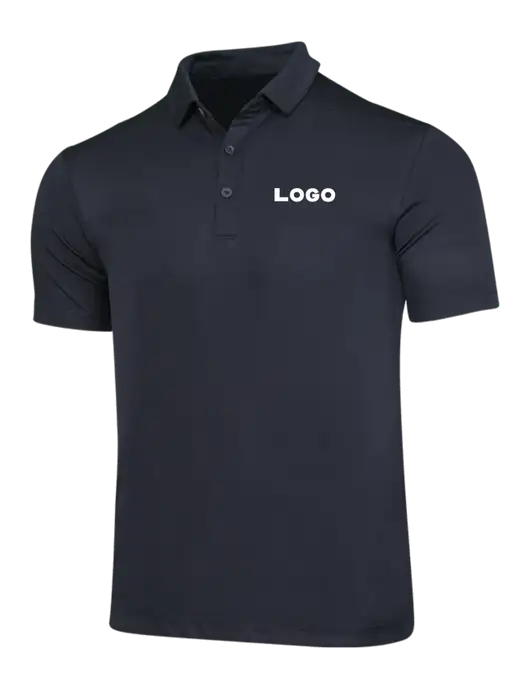Black Posi-UV Pro Polo w/Logo