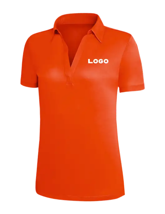 Orange Silk Touch Womens Performance Polo w/Logo