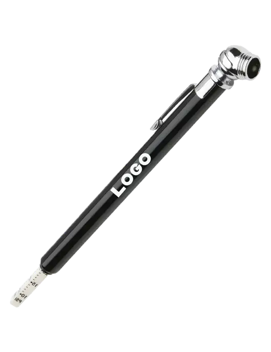 Quick View Black Tire Gauge w/Logo