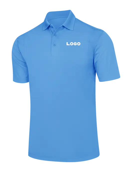 Carolina Blue Micropique Sport-Wick Polo w/Logo