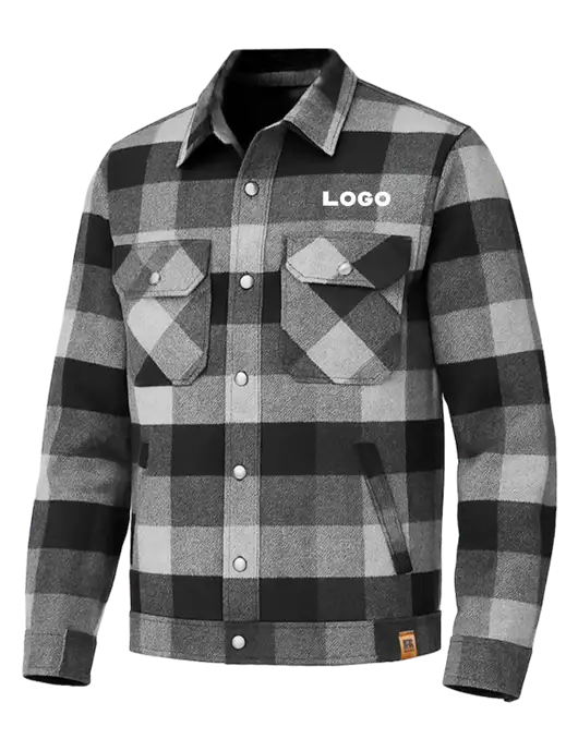 Russell Outdoors Black Plaid Basin Jacket w/Logo