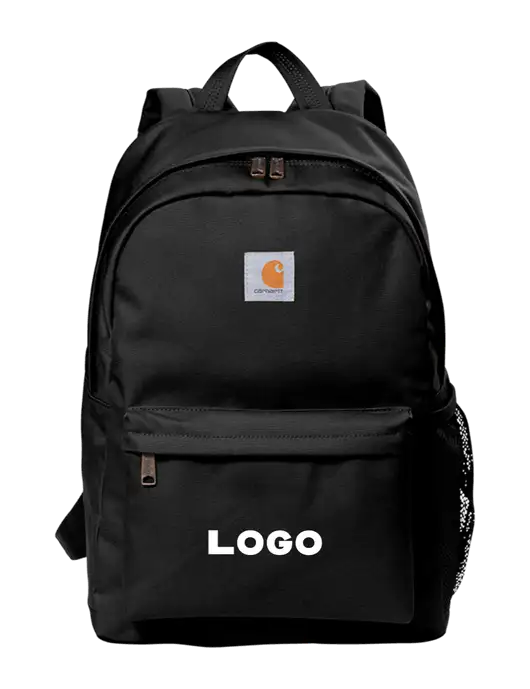 Carhartt Black Canvas Backpack w/Logo