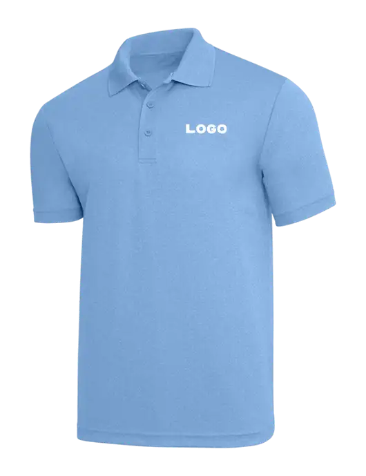 Light Royal Heather PosiCharge RacerMesh Polo w/Logo
